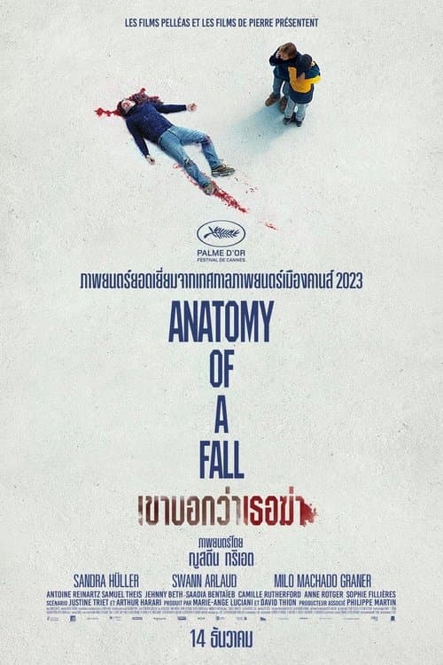 โปสเตอร์หนัง ภาพยนตร์ระทึกขวัญ เรื่องใหม่..Anatomy of a Fall (2023) เขาบอกว่าเธอฆ่า