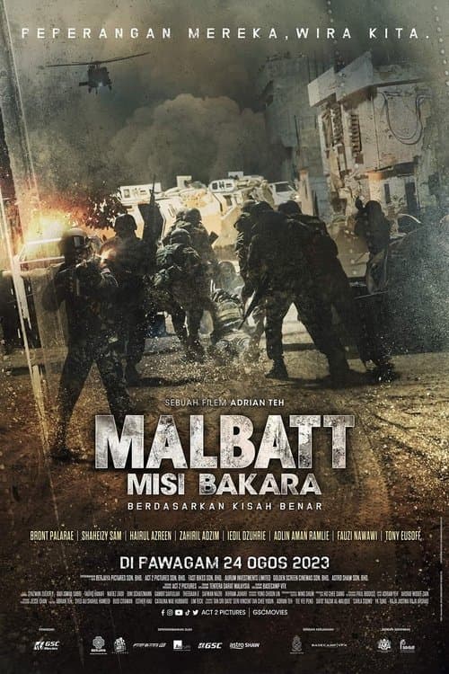 โปสเตอร์หนัง ภาพยนตร์แอคชั่น-สงคราม เรื่อง"Malbatt: Misi Bakara (2023)"