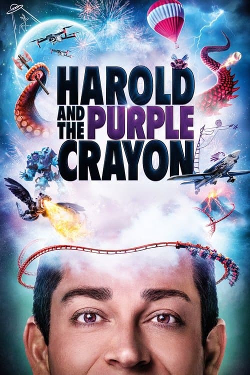โปสเตอร์หนัง Harold and the Purple Crayon (2024) แฮโรลด์กับสีเทียนมหัศจรรย์